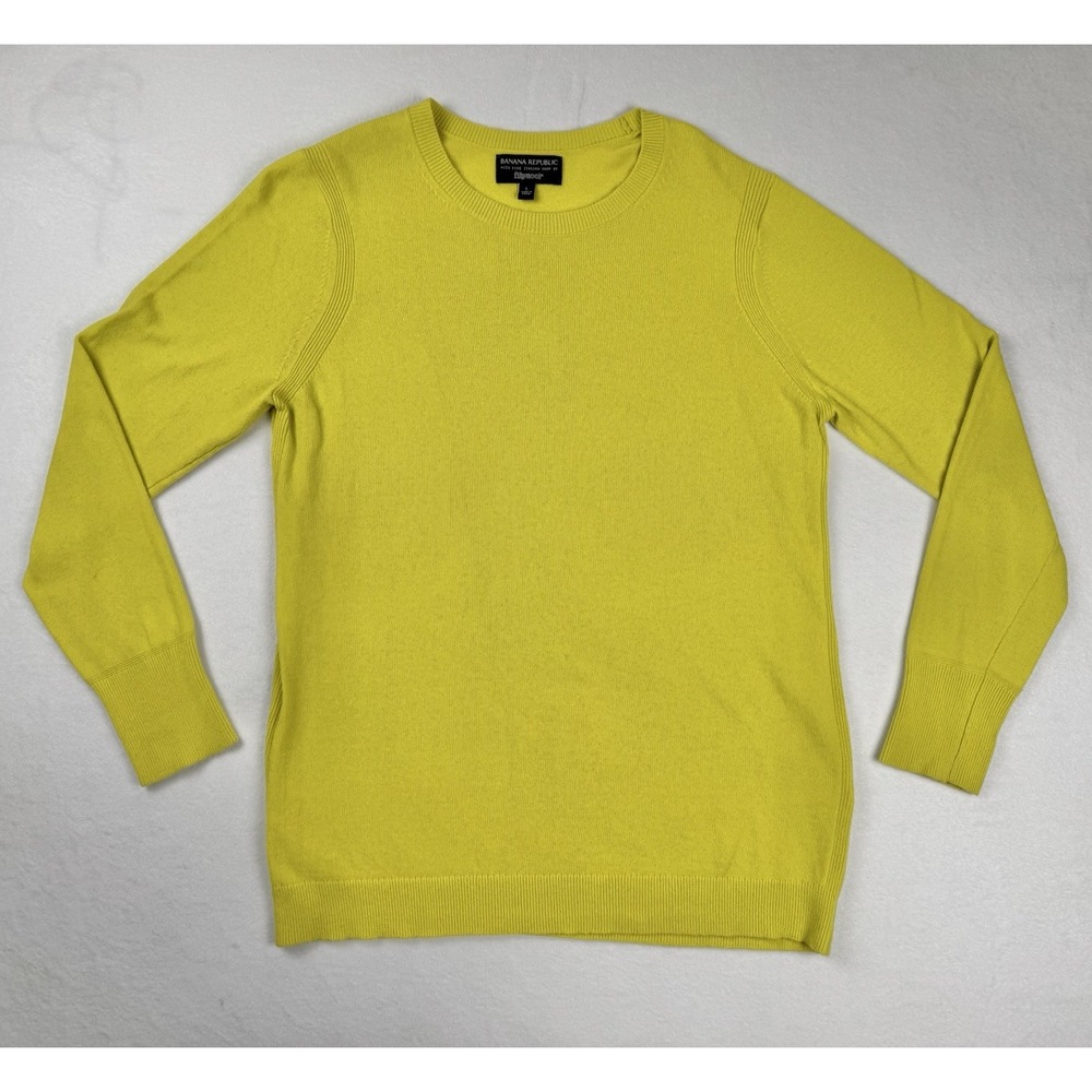 Banana Republic Women's Merino Wool Cashmere Sweater Yellow Size L